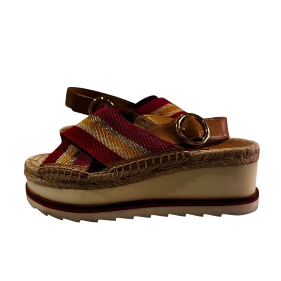 Marc Fisher LTD MLGLENNA 2 Platform Slingback Sandals Size 6M - Picture 3 of 10